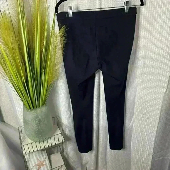 Vince Women’s 4 Blue Workwear Pleated Dress Pants Skinny Mid Waist Zipper Pocket - Picture 4 of 12